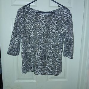 NYL New York Laundry Leopard Top Large